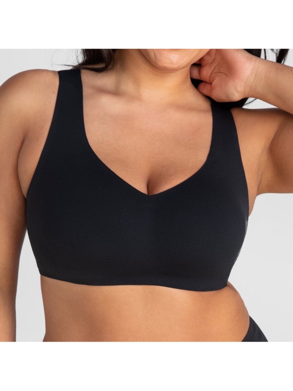 HONEYLOVE Black Wireless Seamless v-neck Bra